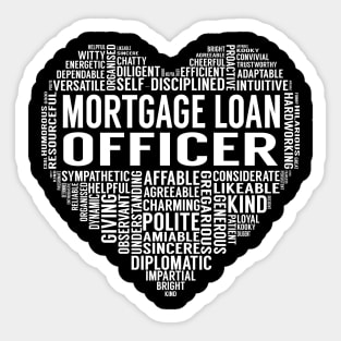 Mortgage Loan Officer Heart Sticker